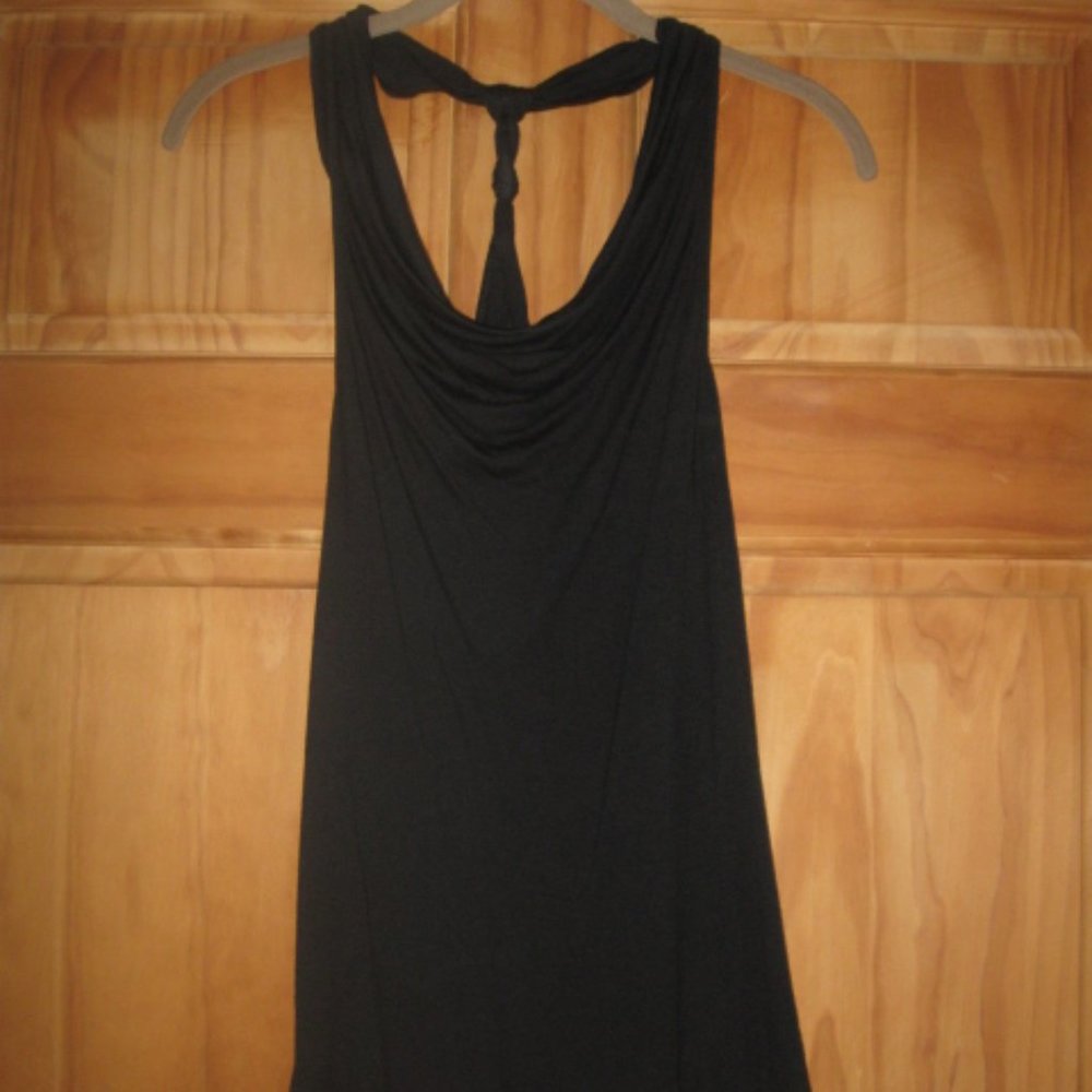 Express Black Cowl Neck Tank Top